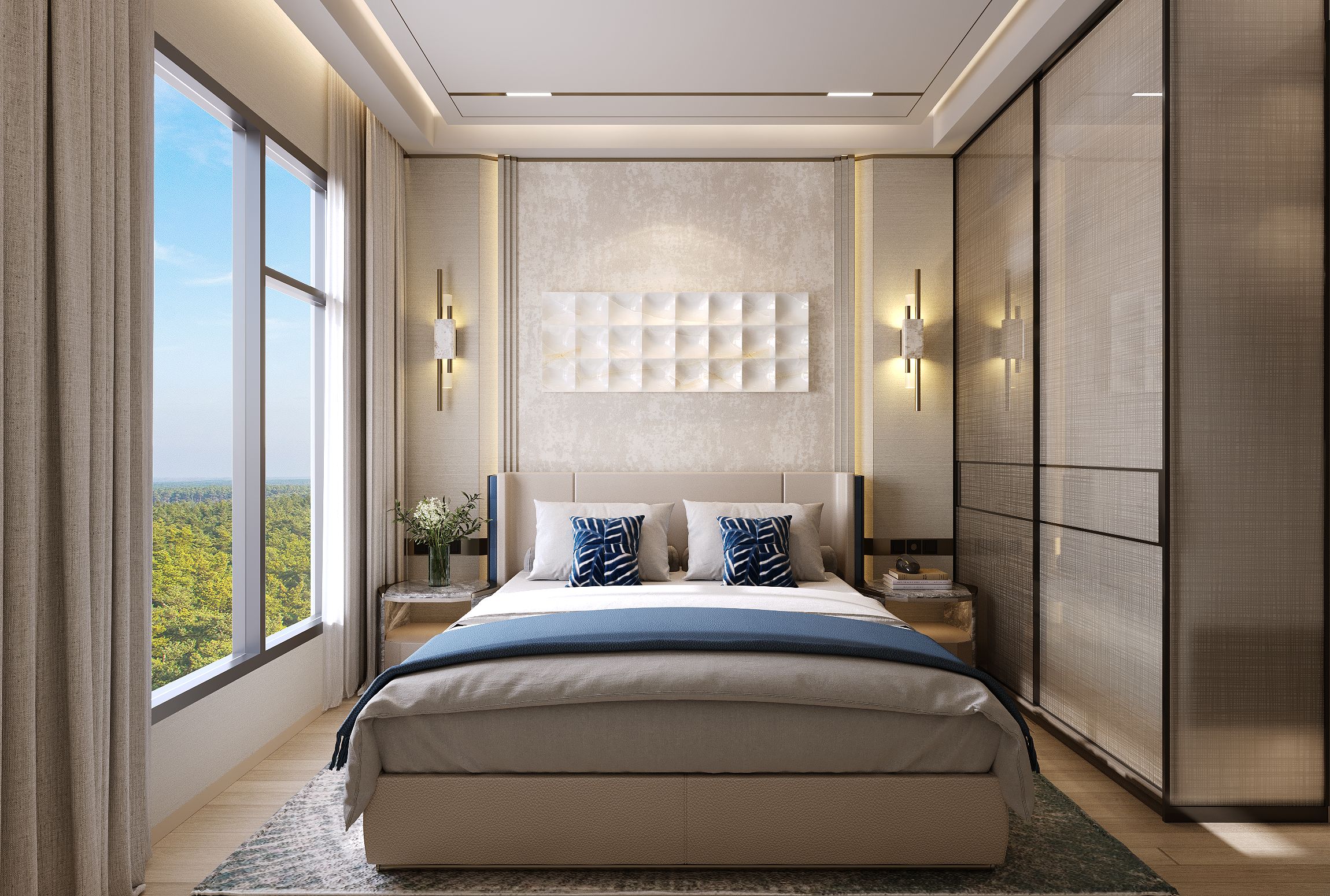 Cần bán căn hộ 2PN/2WC tầng cao 67m2 ban công Tây Tứ Trạch view hồ bơi The Parkland Ocean Park 2